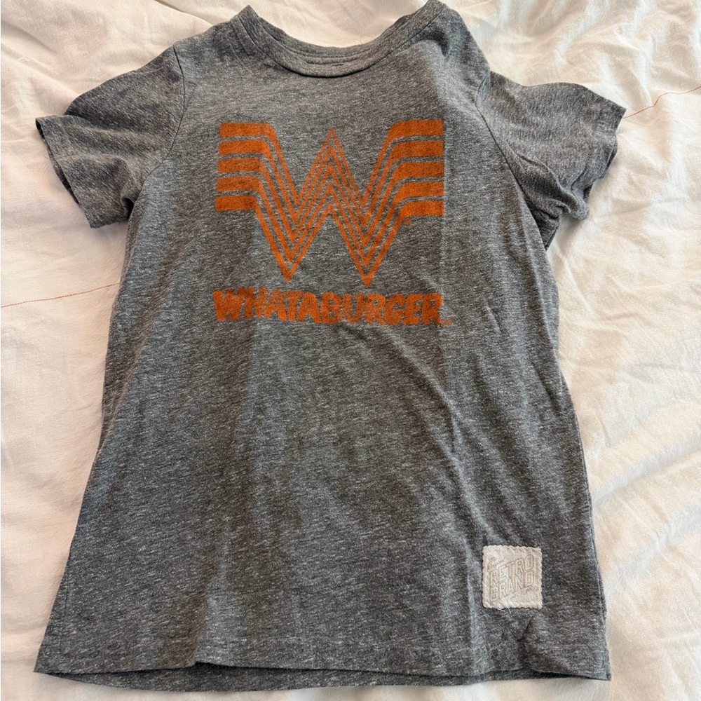 Unisex whataburger short sleeve shirt
Size 7
Like new condition